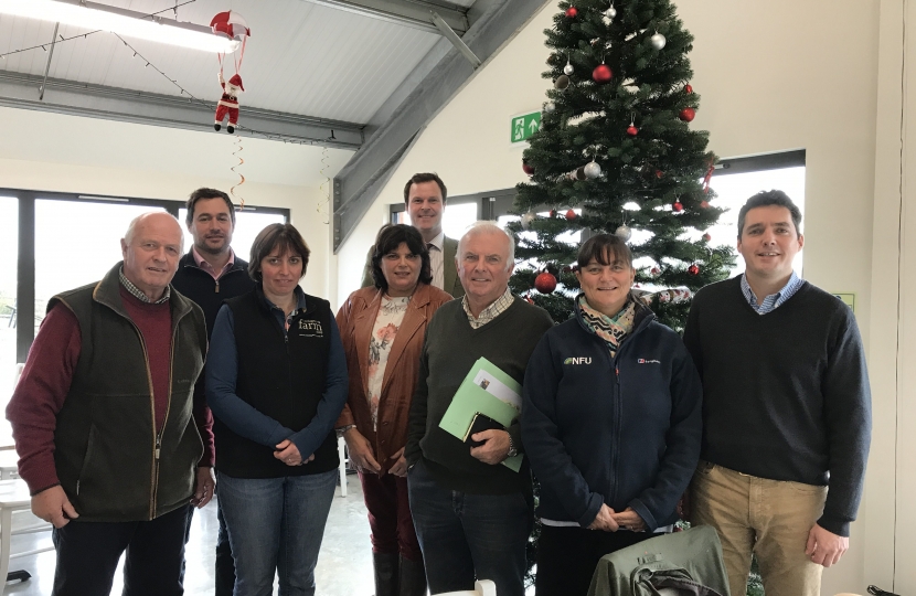 Huw joins Local Farmers Meeting 