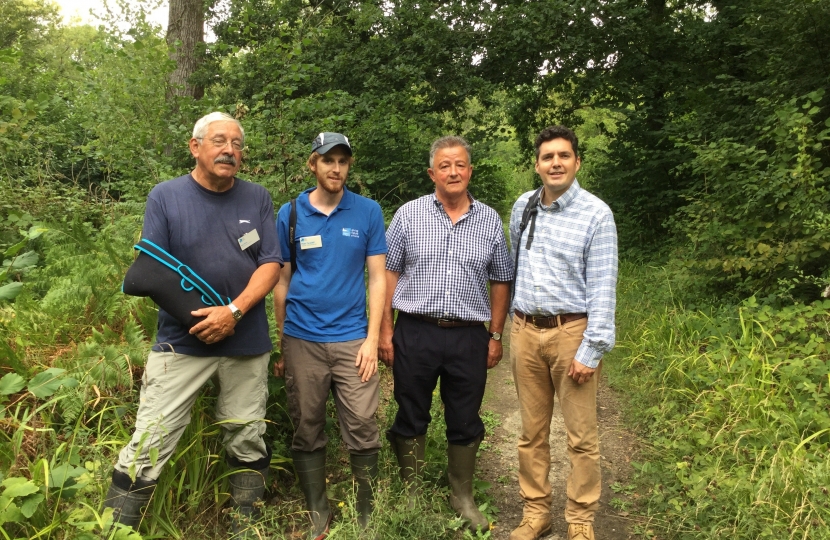 Huw visiting RSPB Fore Wood