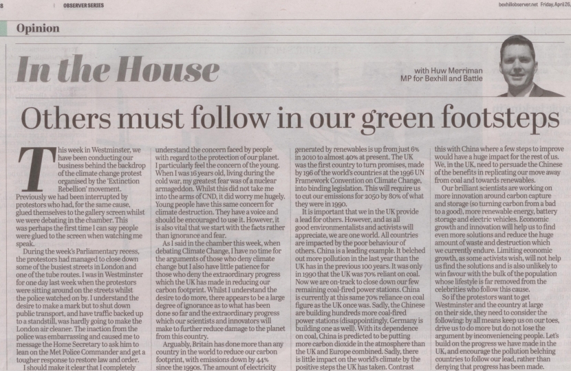 26 April article