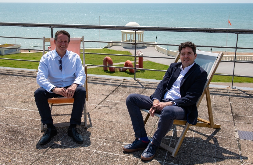 Deckchairs on roof terrace