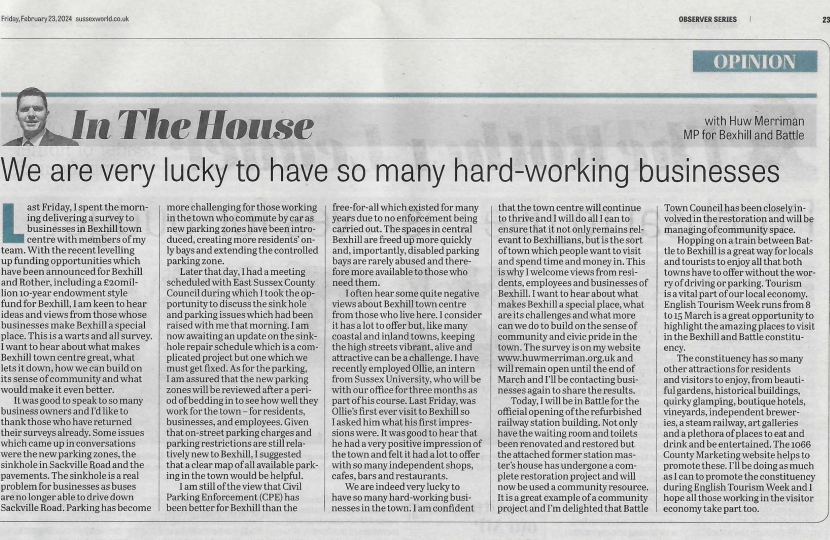 Photo of printed article