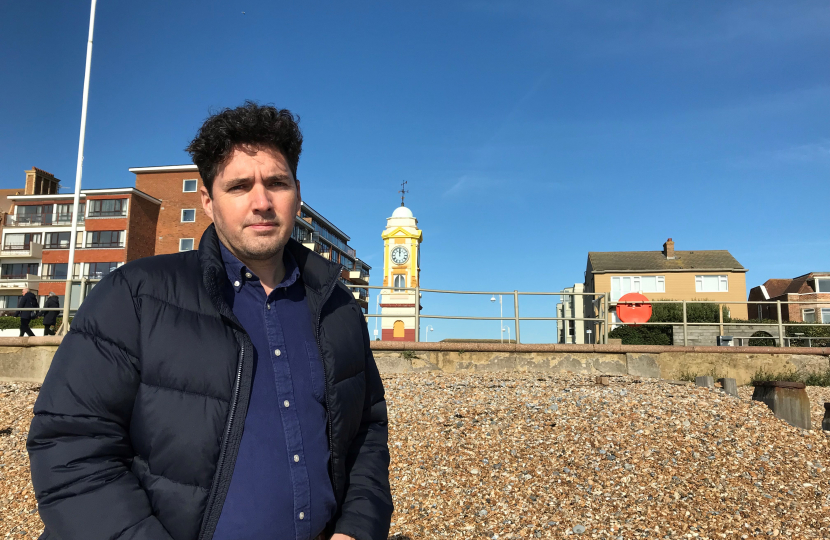 Huw on Bexhill Beach