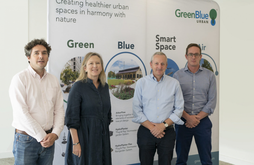 GreenBlue Urban photo MPs with CEO Dean Bowie 