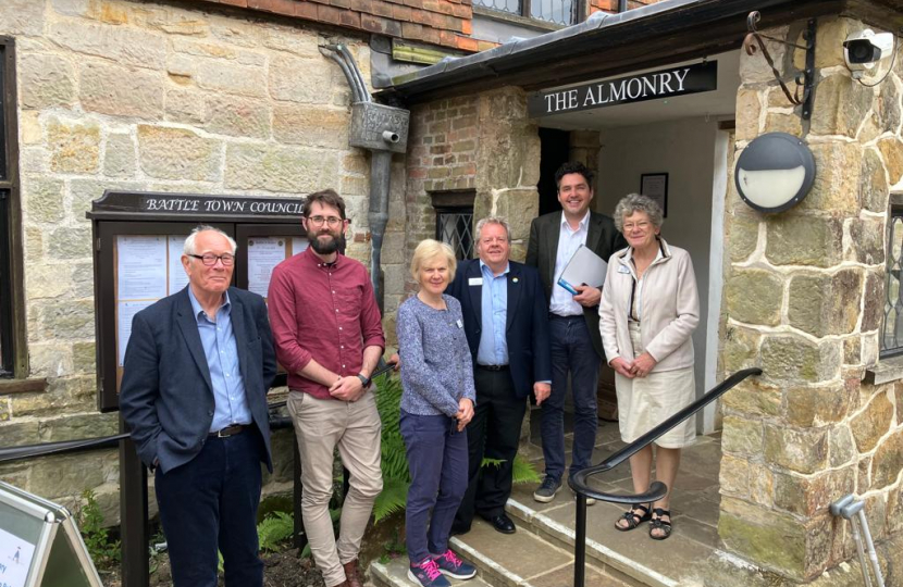 Huw with Battle Town Council