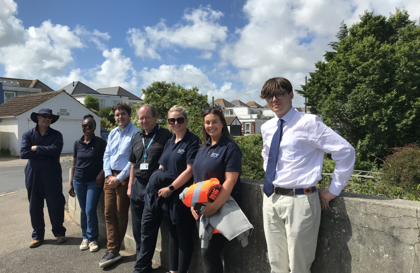 Henry on Site Visit to Pevensey Bay with Huw, Southern Water and Drainage Board