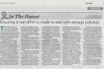 Photo of newspaper column in print