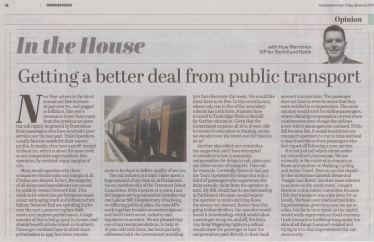 Getting a better deal from public transport - Observer article