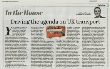 Transport Select Committee Article