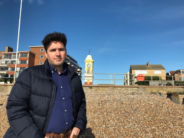 Huw on Bexhill Beach