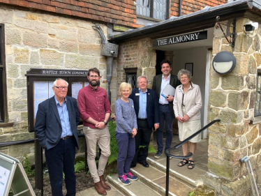 Huw with Battle Town Council